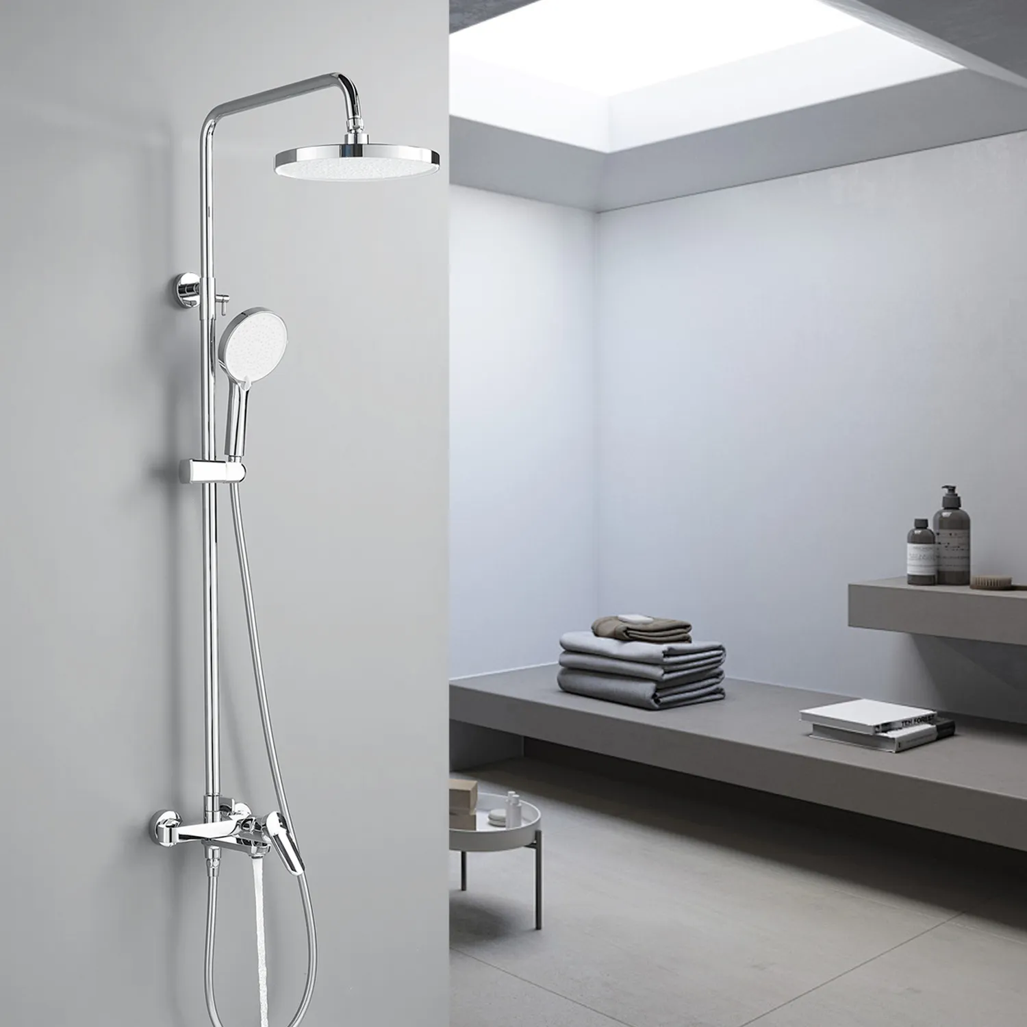 Душевая система Shevanik S4336, хром