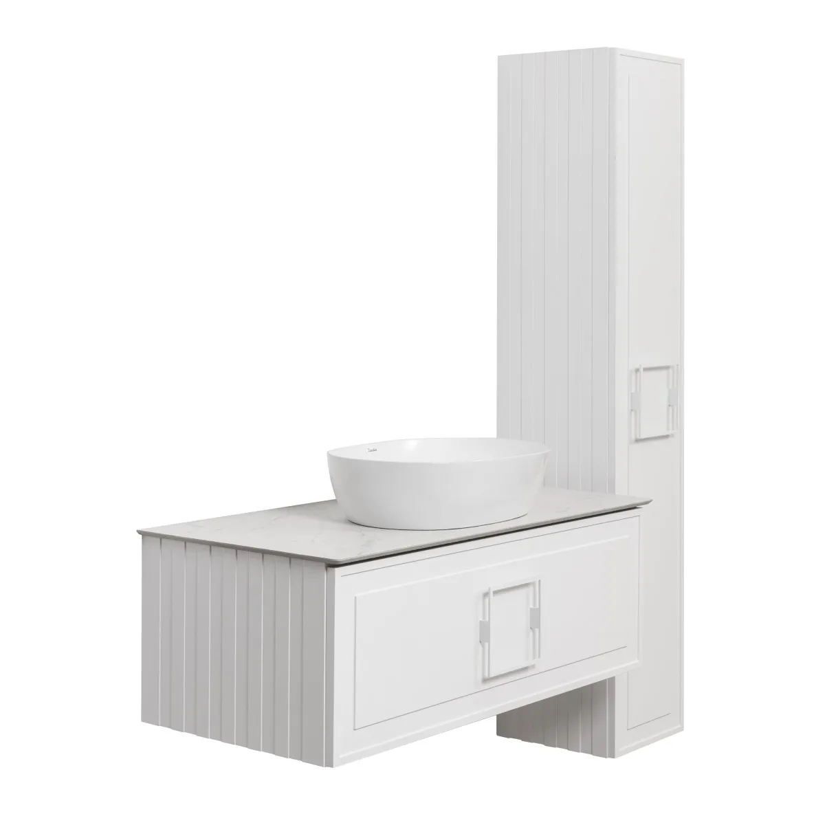 Тумба под раковину подвесная La Fenice Cubo FNC-01-CUB-B-100, белая