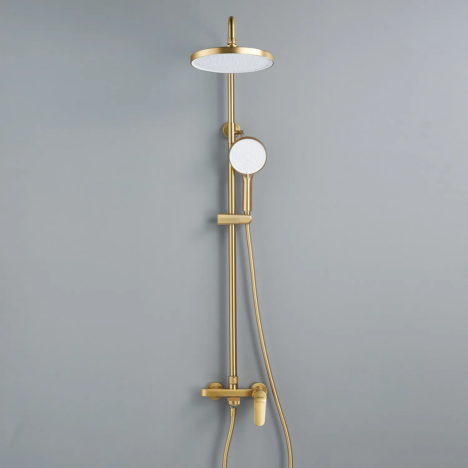 Душевая система Shevanik S4336G, золотой сатин