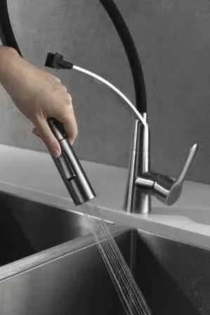 Смеситель для кухни BelBagno Nova, сатин (BB-LAM36-IN)