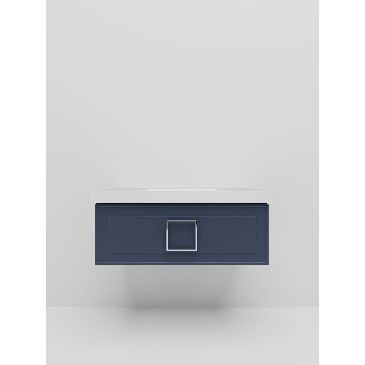 Тумба под раковину подвесная La Fenice Cubo FNC-01-CUB-BG-100, синяя