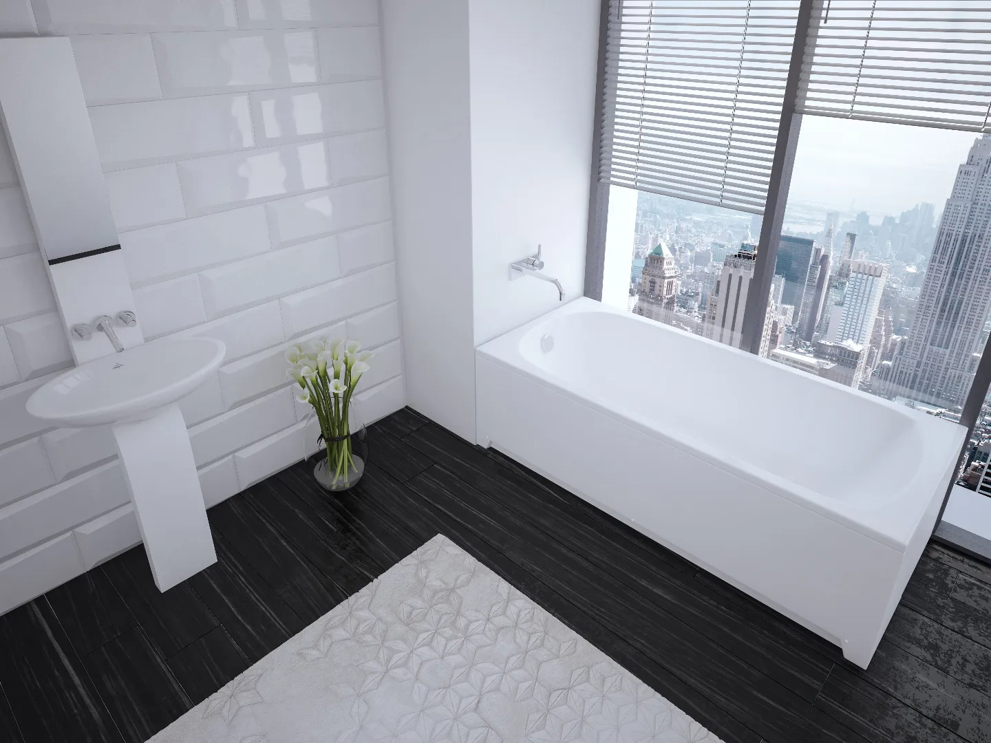 Фронтальный экран Aquatek 170 (для ванн Ника, Либра, Лайма, София, Афродита, Лея, Леда, Оберон, Либра New) EKR-F0000067