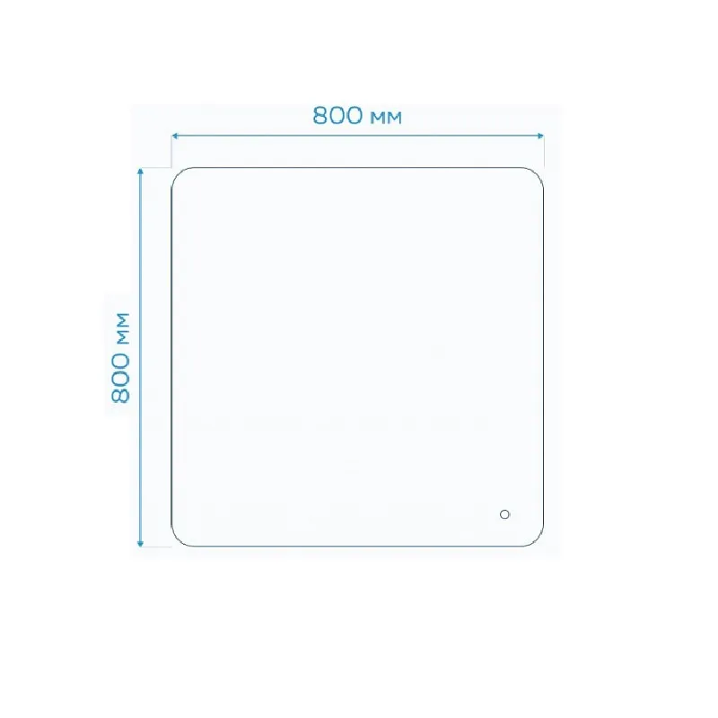 Зеркало Maretti Florenza FL148080P16EL 80x80 см