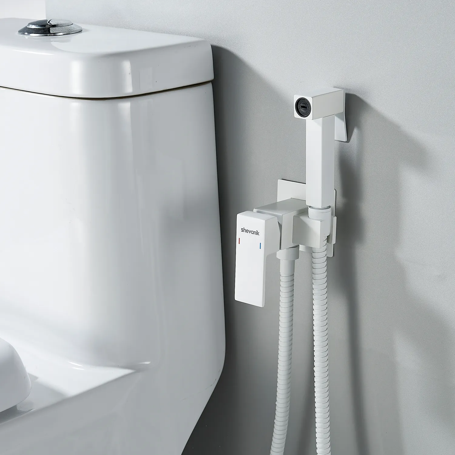 Гигиенический душ со смесителем Shevanik S127C, белый