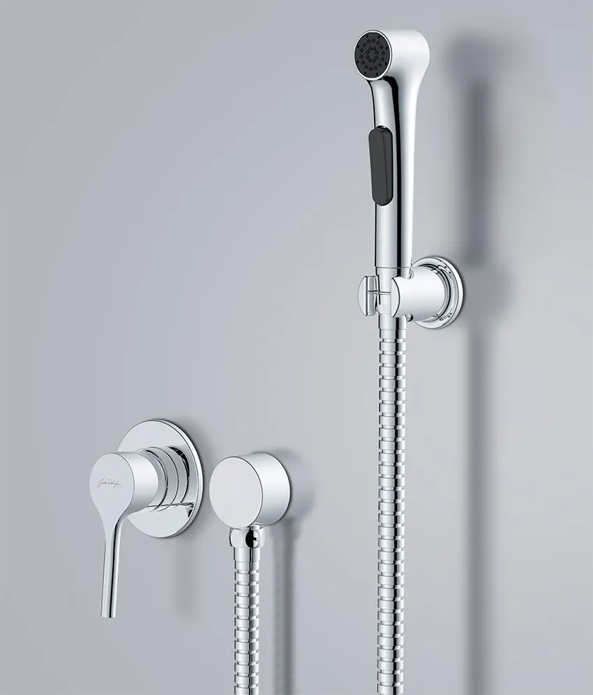 Гигиенический набор Jacob Delafon Elate (E24610-CP) комплект со смесителем