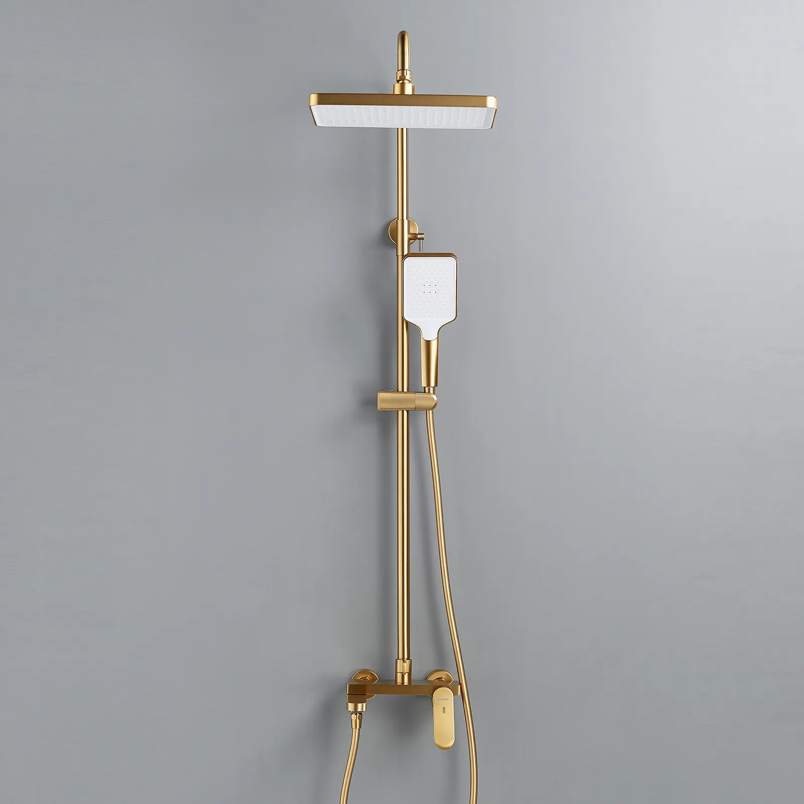 Душевая система Shevanik S4536G, золотой сатин