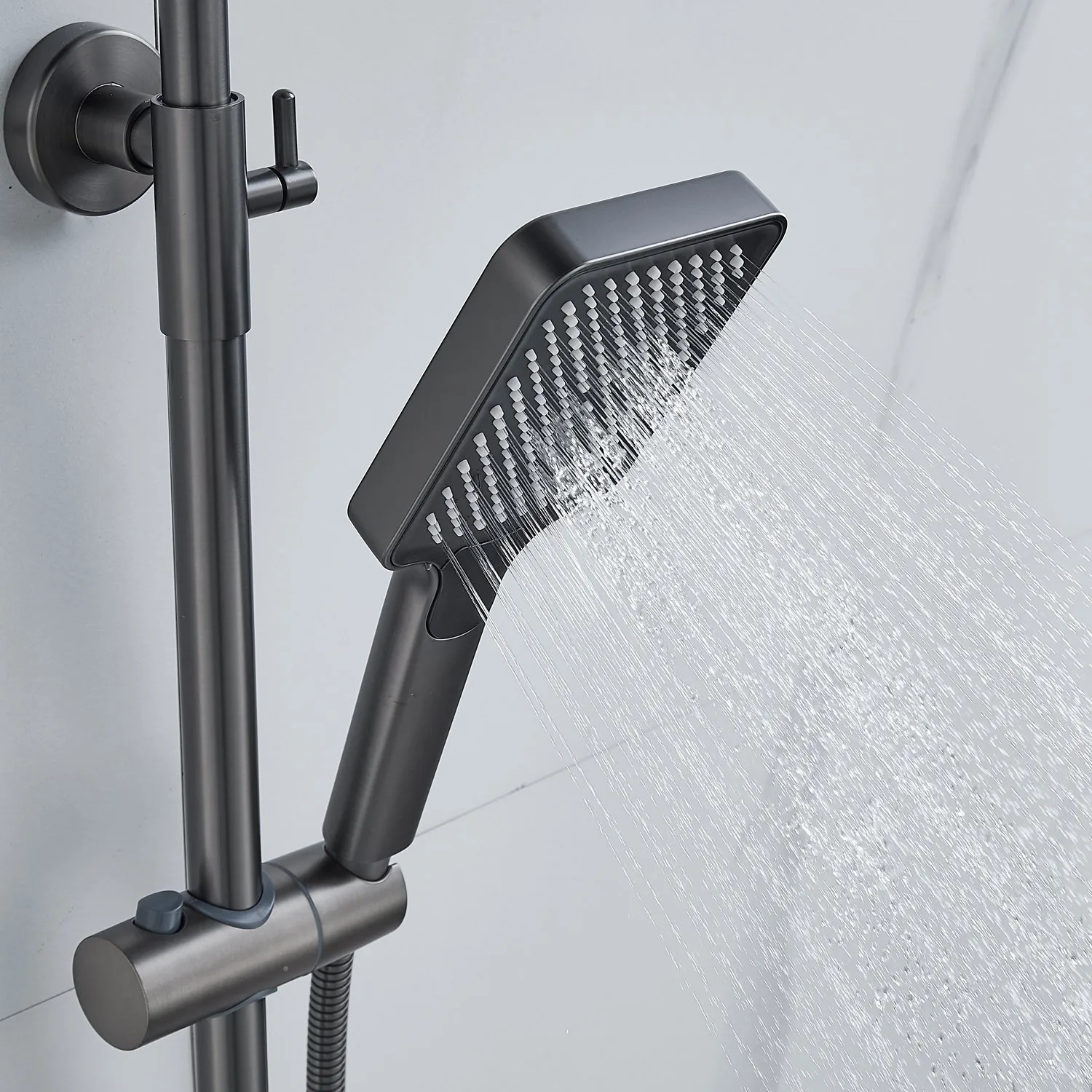 Душевая система Raffine F3699T, оружейная сталь