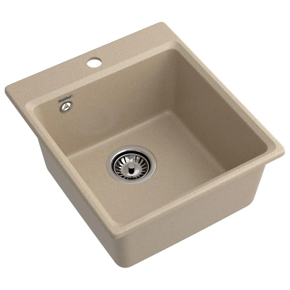 Кухонная мойка GranFest GF-LV-420, песочный