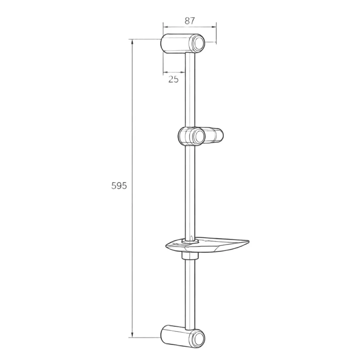 Душевой гарнитур Maretti AC20M3052, хром