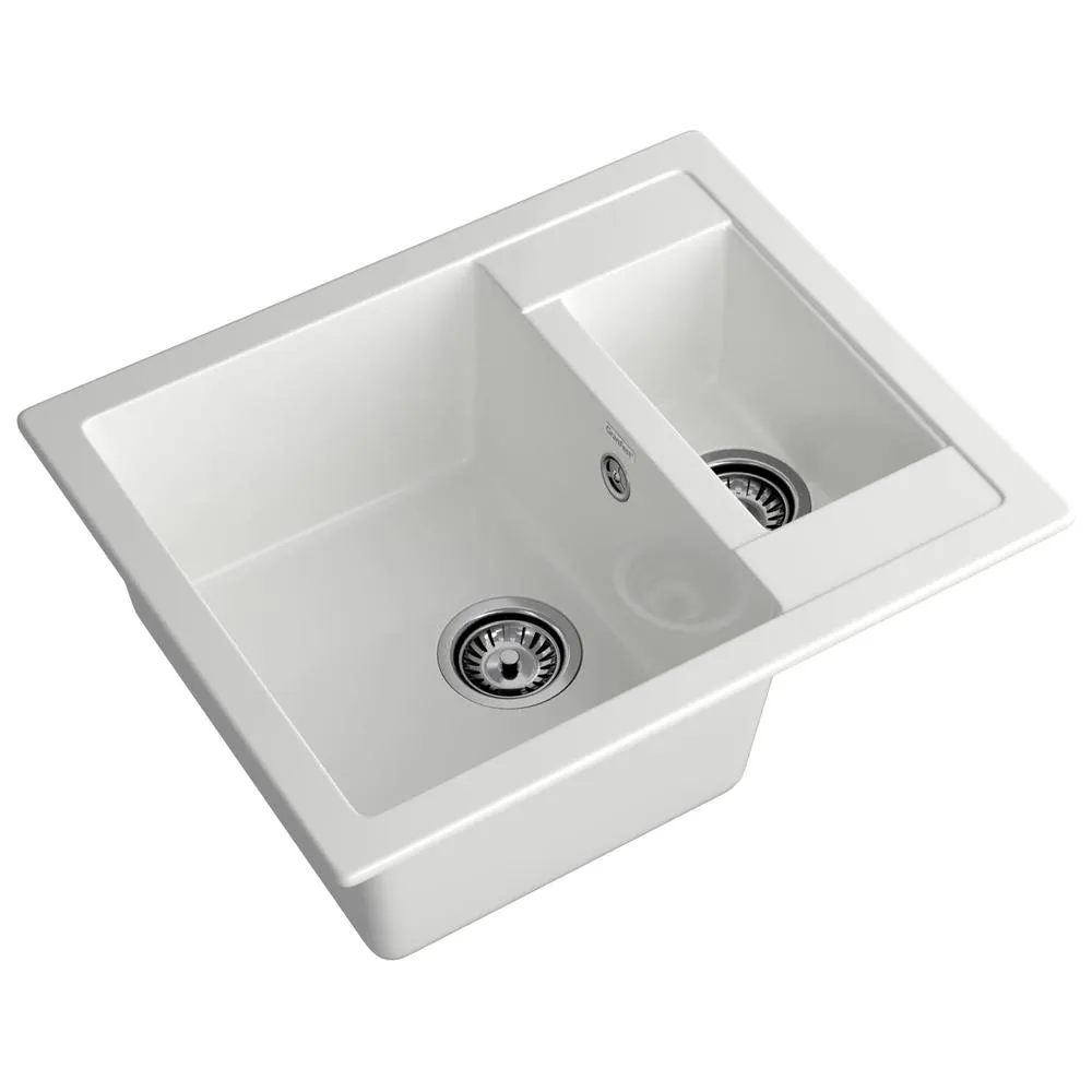 Кухонная мойка GranFest QUADRO 610K, иней