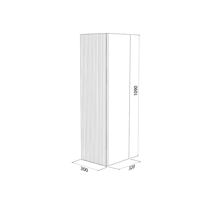 Пенал подвесной IDDIS Билд (Bild) 2.0, 30 см, белый (BIL30W1i97)