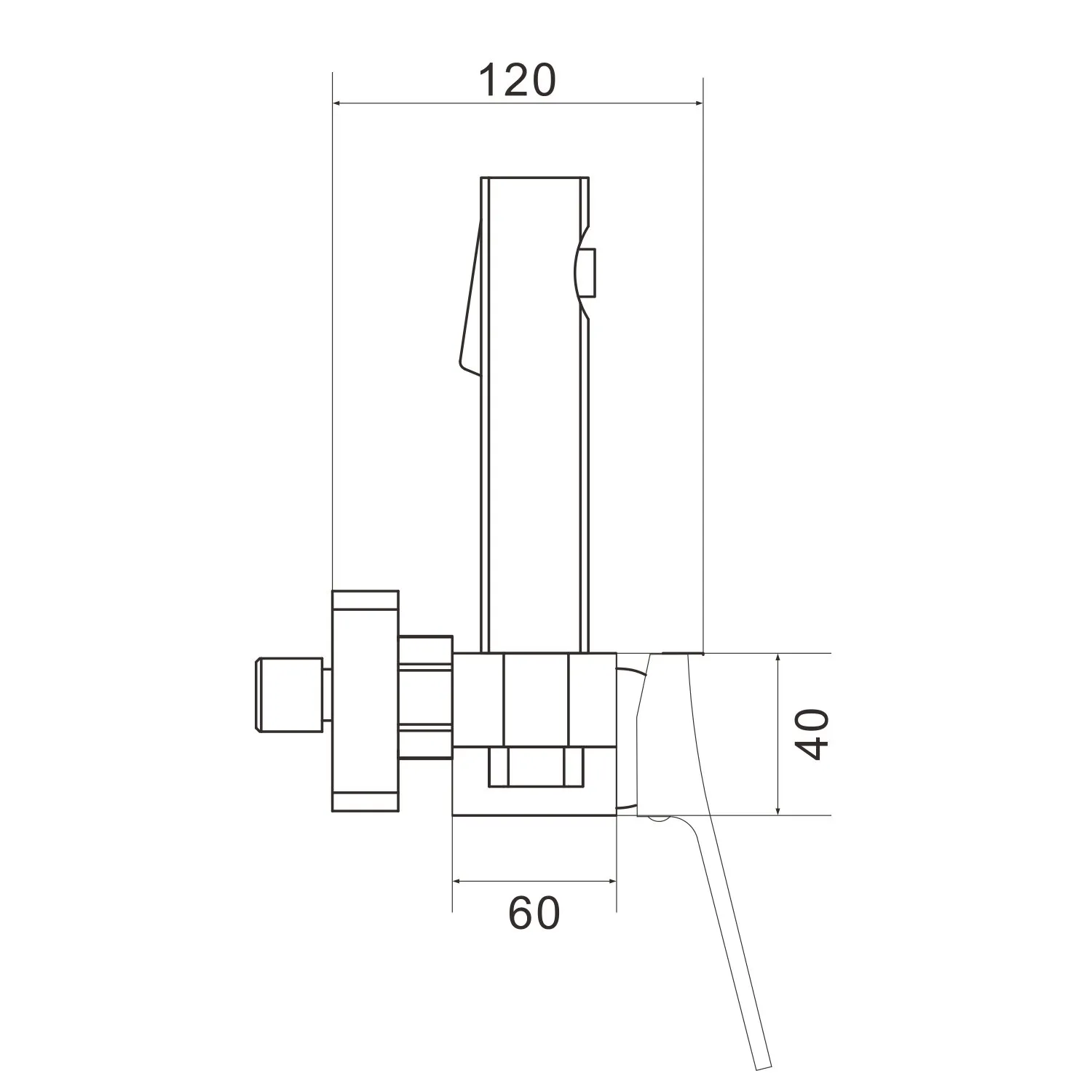 Гигиенический душ со смесителем Shevanik S6105G-1, золотой сатин