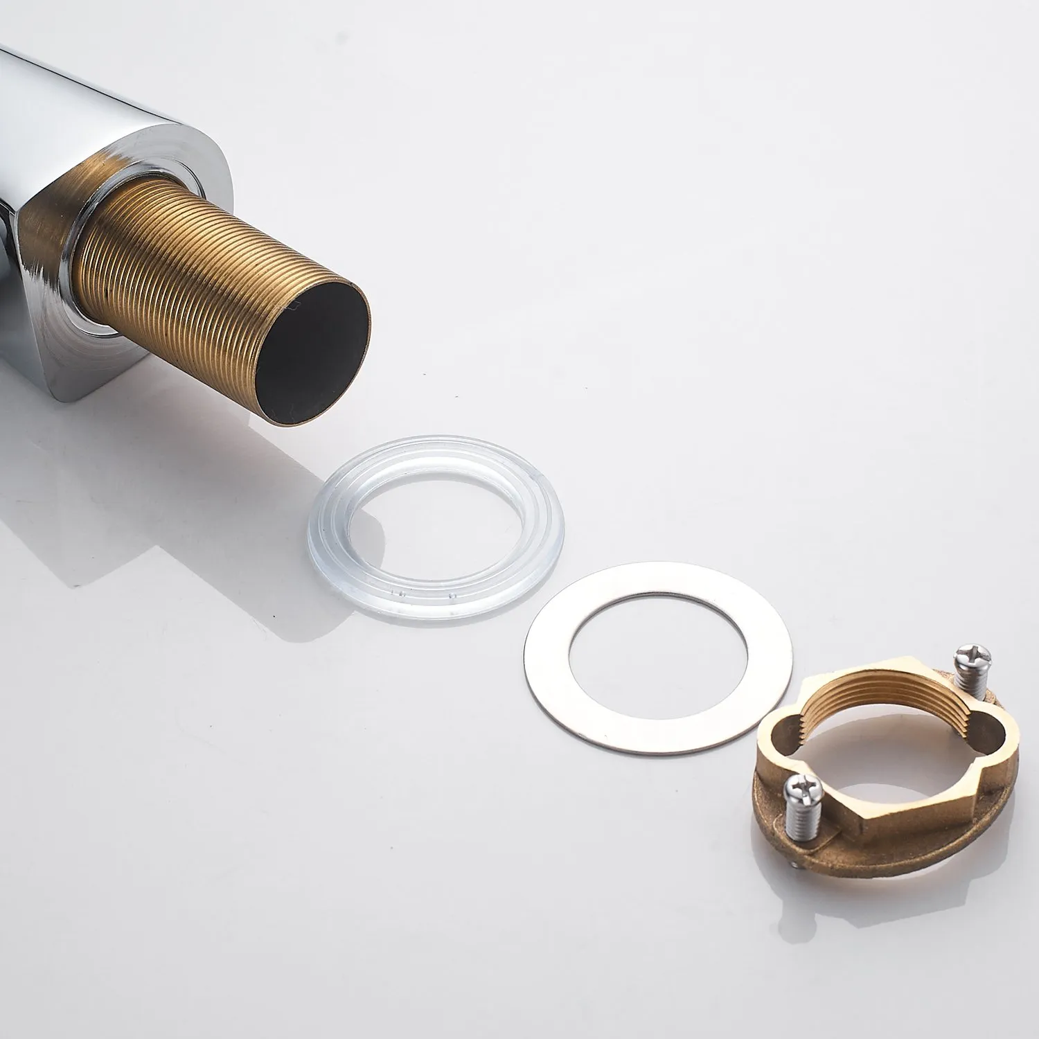 Смеситель для кухни с гибким изливом Shevanik S543-9, хром/серый