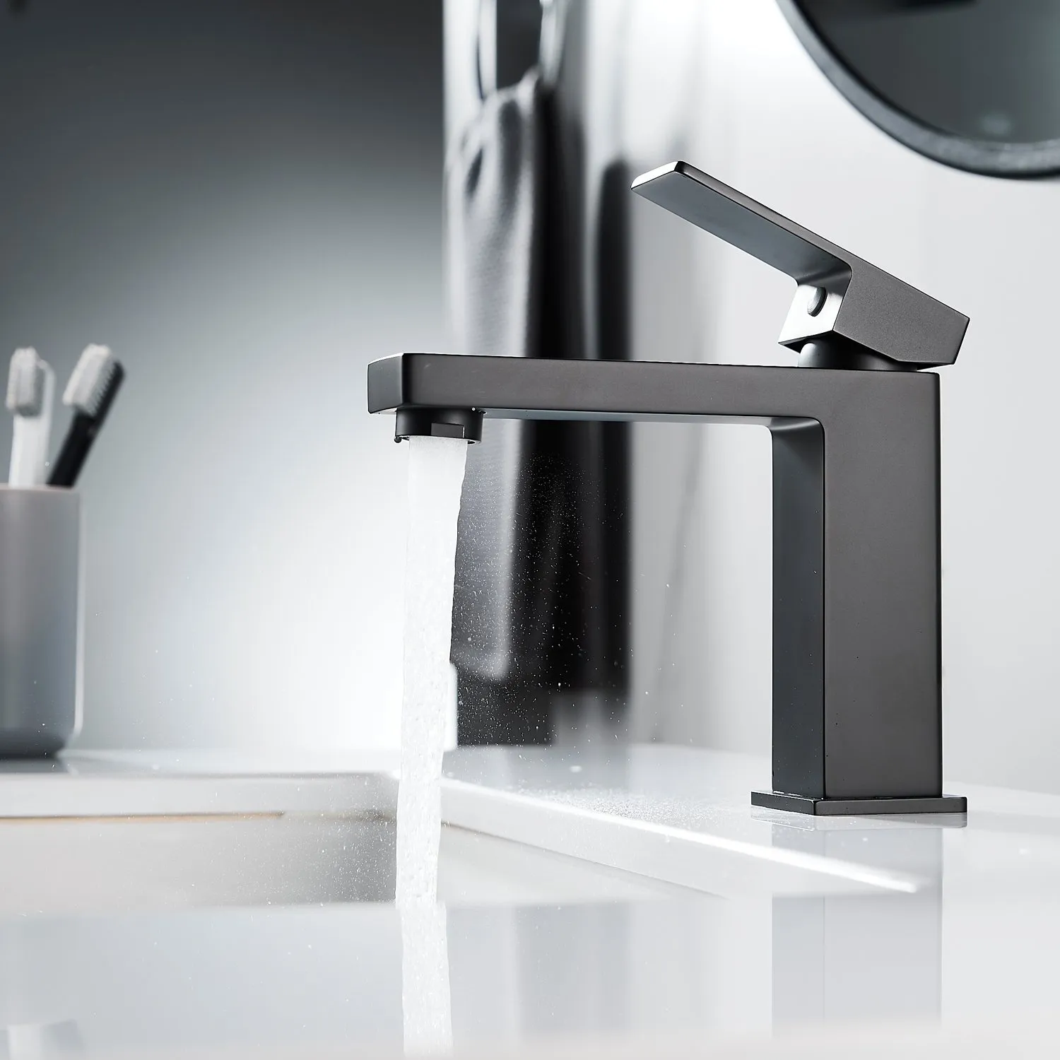 Смеситель для раковины Shevanik S9601H, черный