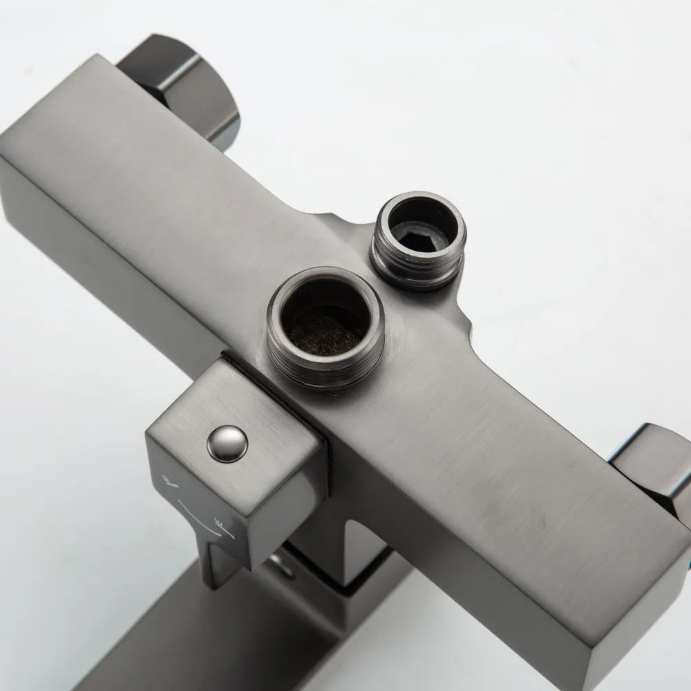 Смеситель для ванны FRAP F2291-9, оружейная сталь