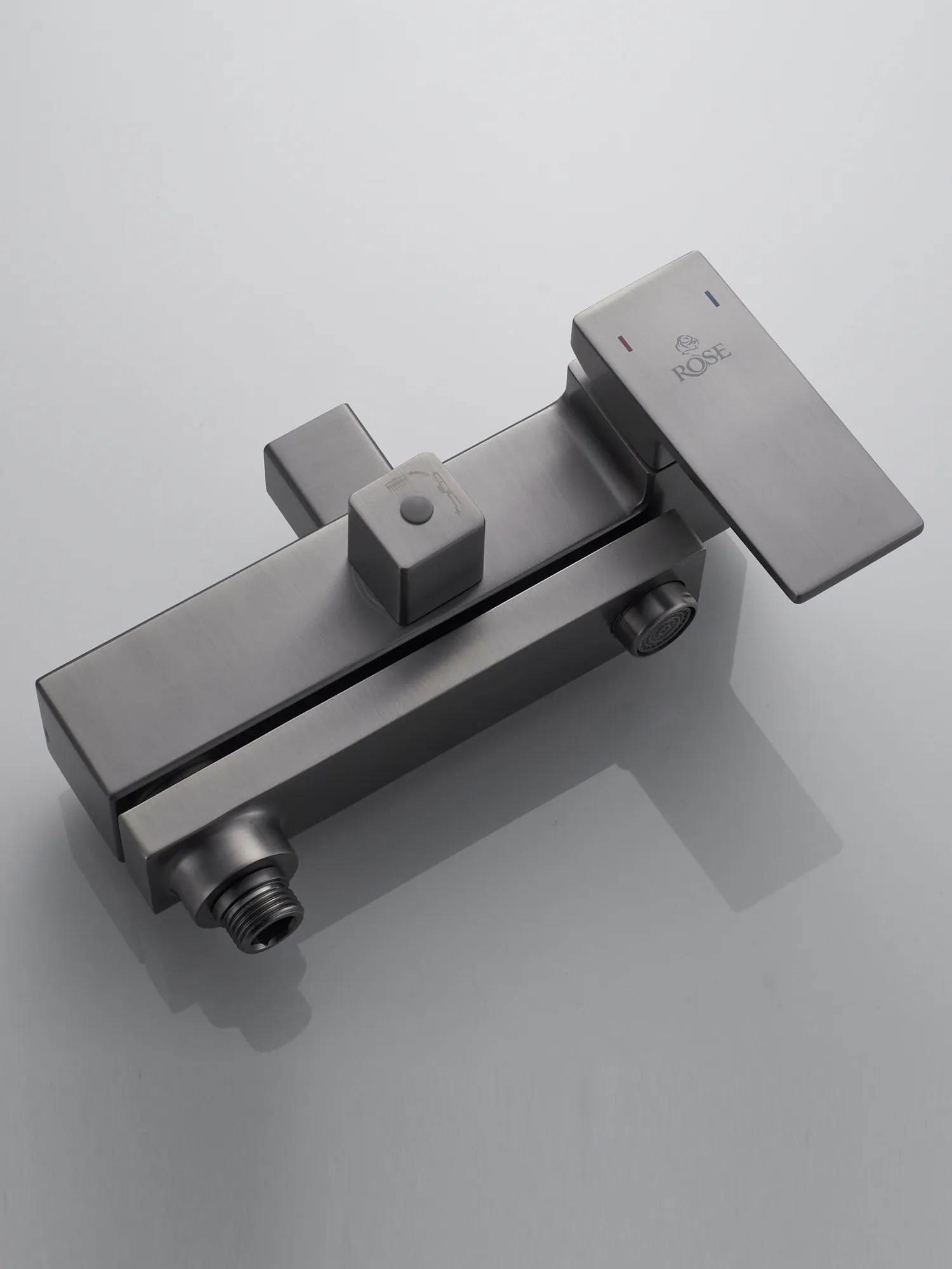 Душевая система Rose R2836T, оружейная сталь
