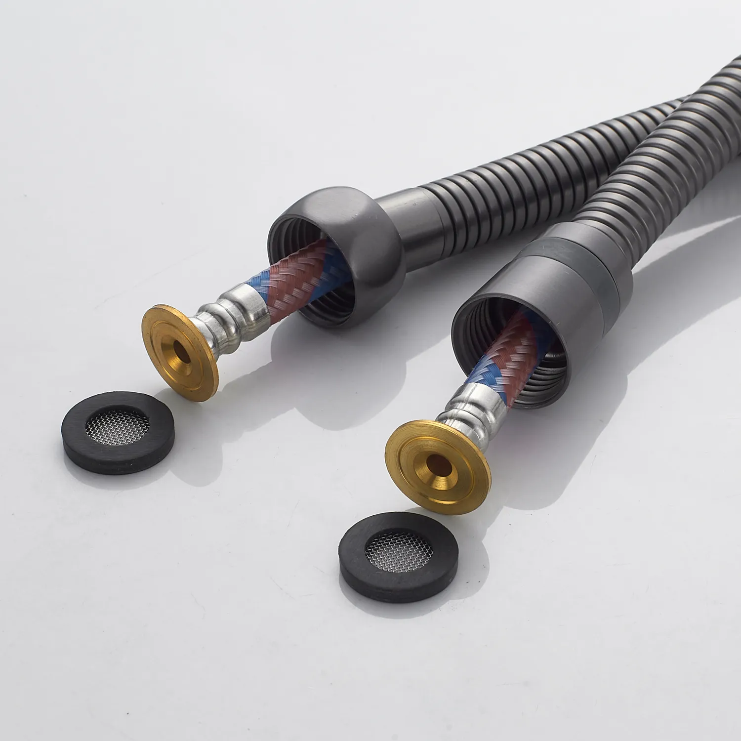 Гигиенический душ со смесителем Shevanik S6805T, оружейная сталь