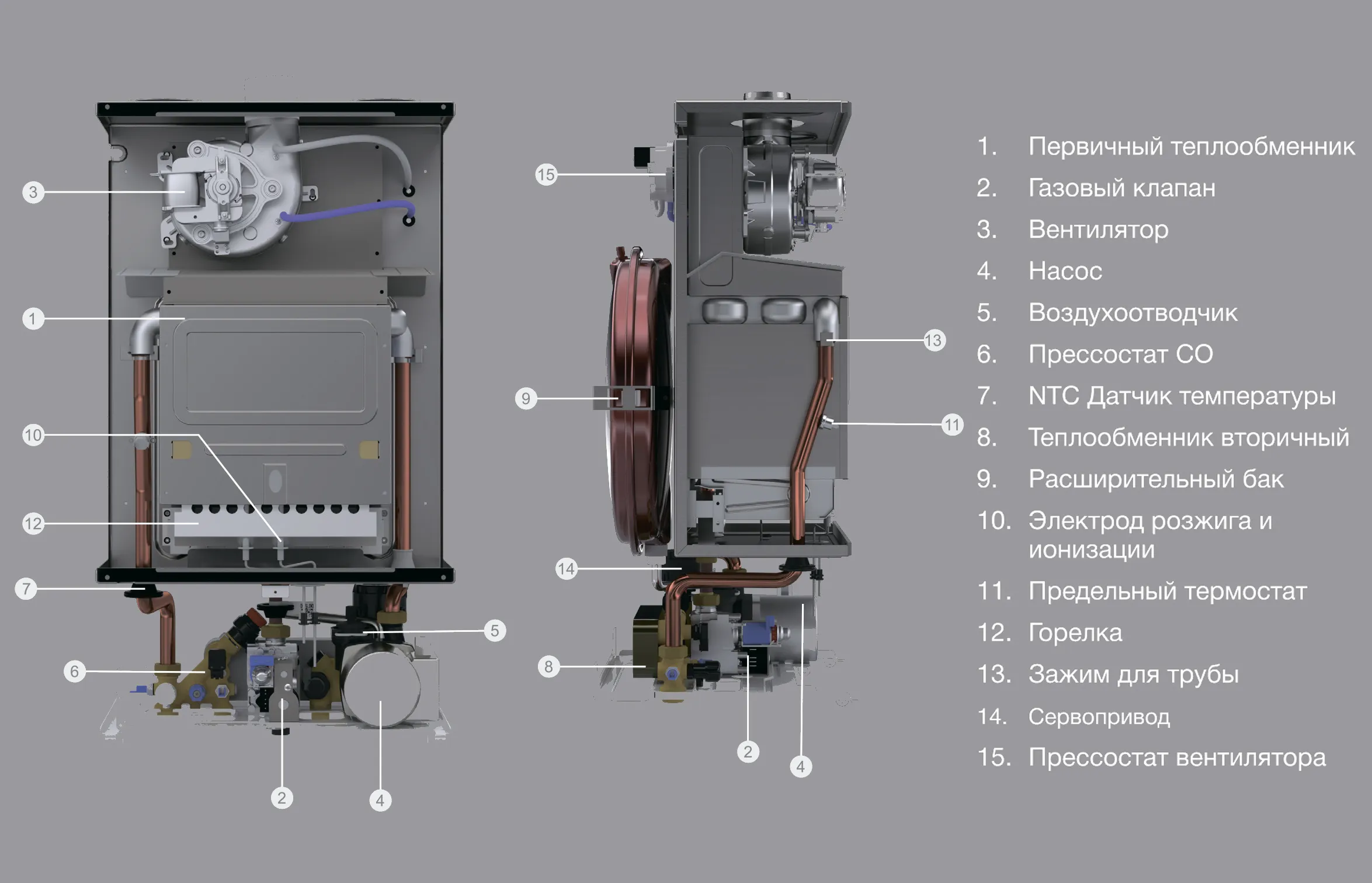 Котёл газовый настенный E.C.A. Proteus plus blue 24 HM NG New (двухконтурный, закрытая камера) (2000000006673)