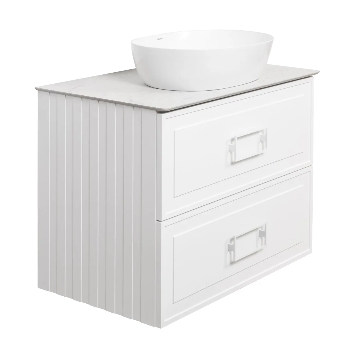 Тумба под раковину подвесная La Fenice Cubo TWIN FNC-01-CUB-B-90-2, белая