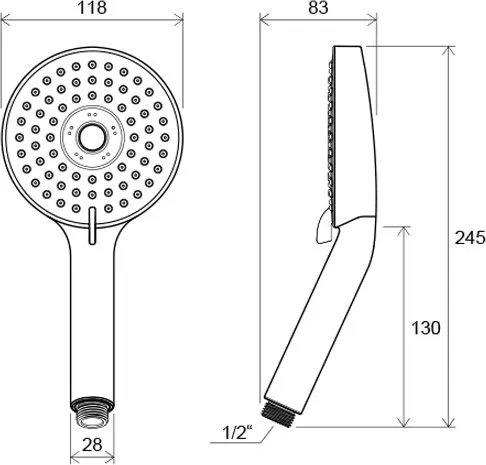 Ручной душ Ravak 953.00 (X07P009)