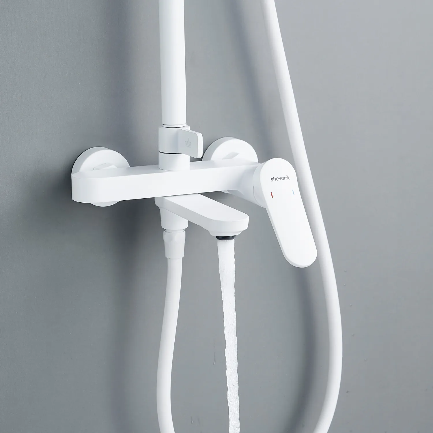 Душевая система Shevanik S4336C, белый