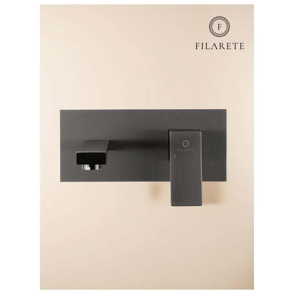 Смеситель для раковины встраиваемый FILARETE Fing FL4040BG, графит