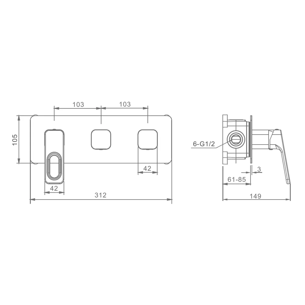 Смеситель для душа Raglo R51.274.03, золотой сатин