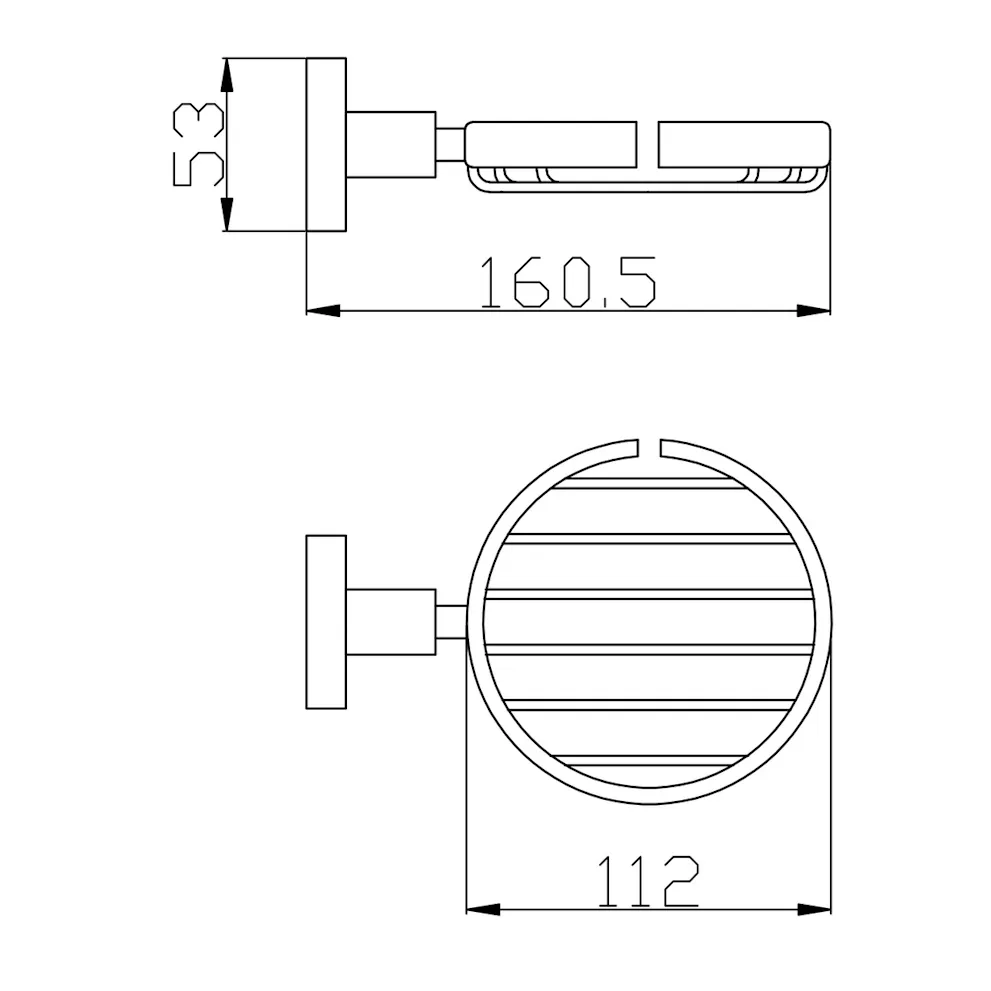 Мыльница Rav Slezak  COLORADO COA0301ZRK, розовое золото брашированное