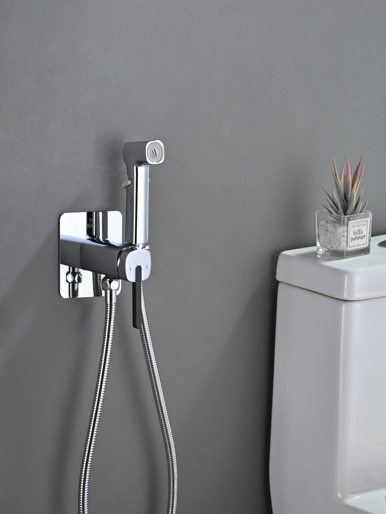 Гигиенический душ со смесителем Rose R245, хром