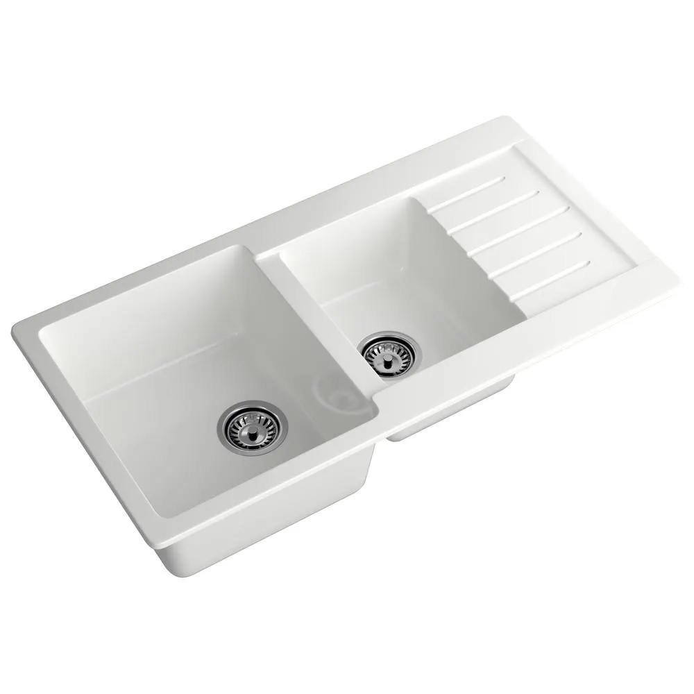 Кухонная мойка GranFest PRACTIK 980KL, иней