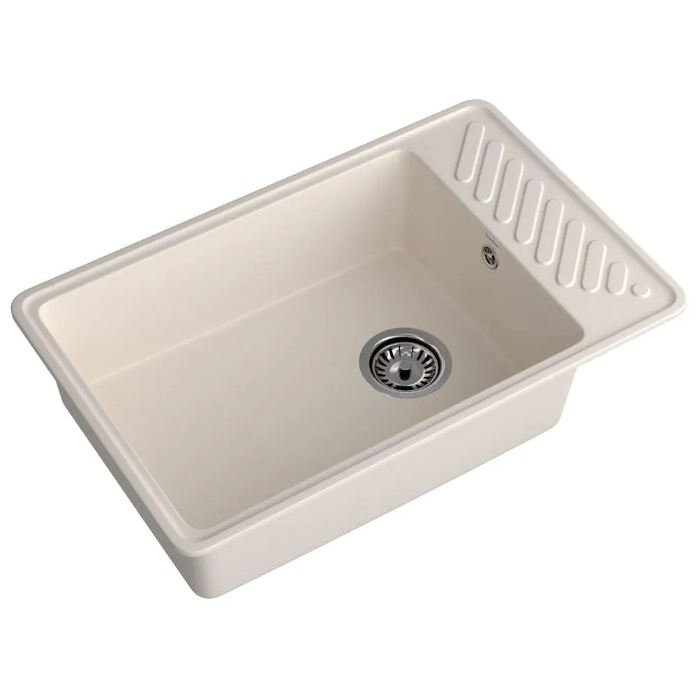 Кухонная мойка GranFest QUARZ 51, белый