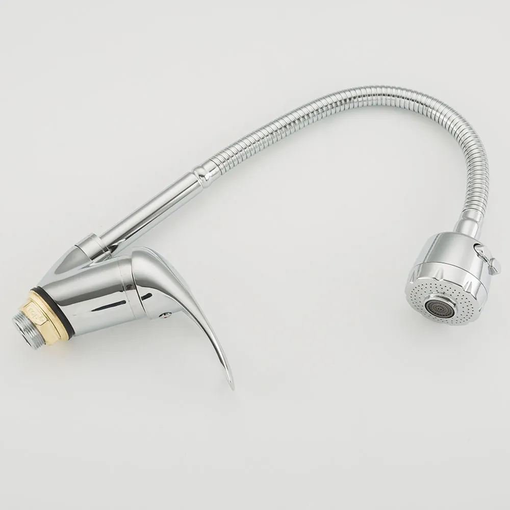 Смеситель для кухни с гибким изливом и режимом душ FRAP F4302-B, хром