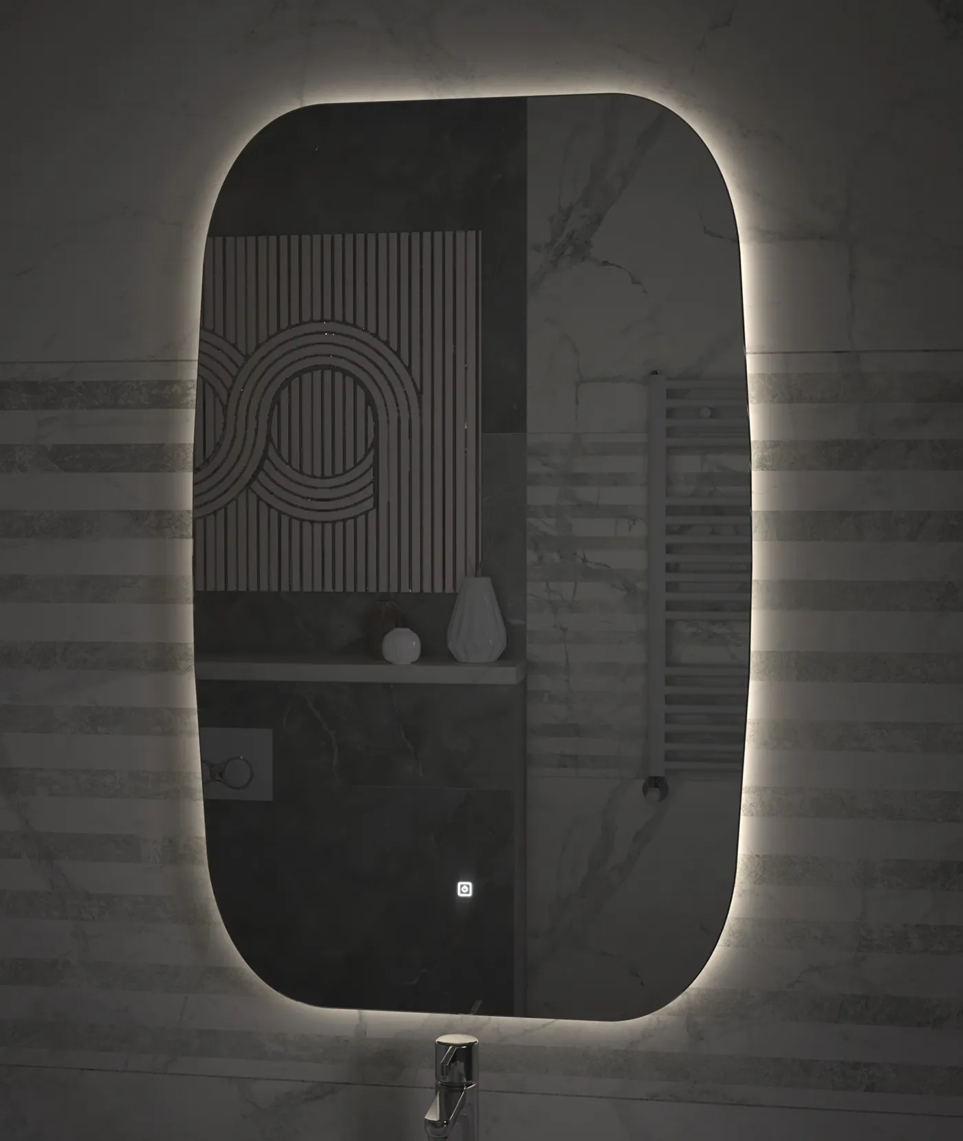 Зеркало VIGO Spin z.LEV.60.Classic, 60 см