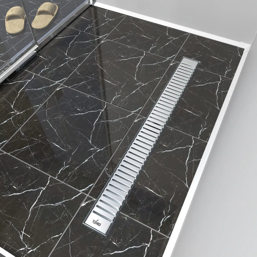 Душевой лоток TIMO Drain Protect 900 с вставкой LG20, сатин (DP20900-LG20900)