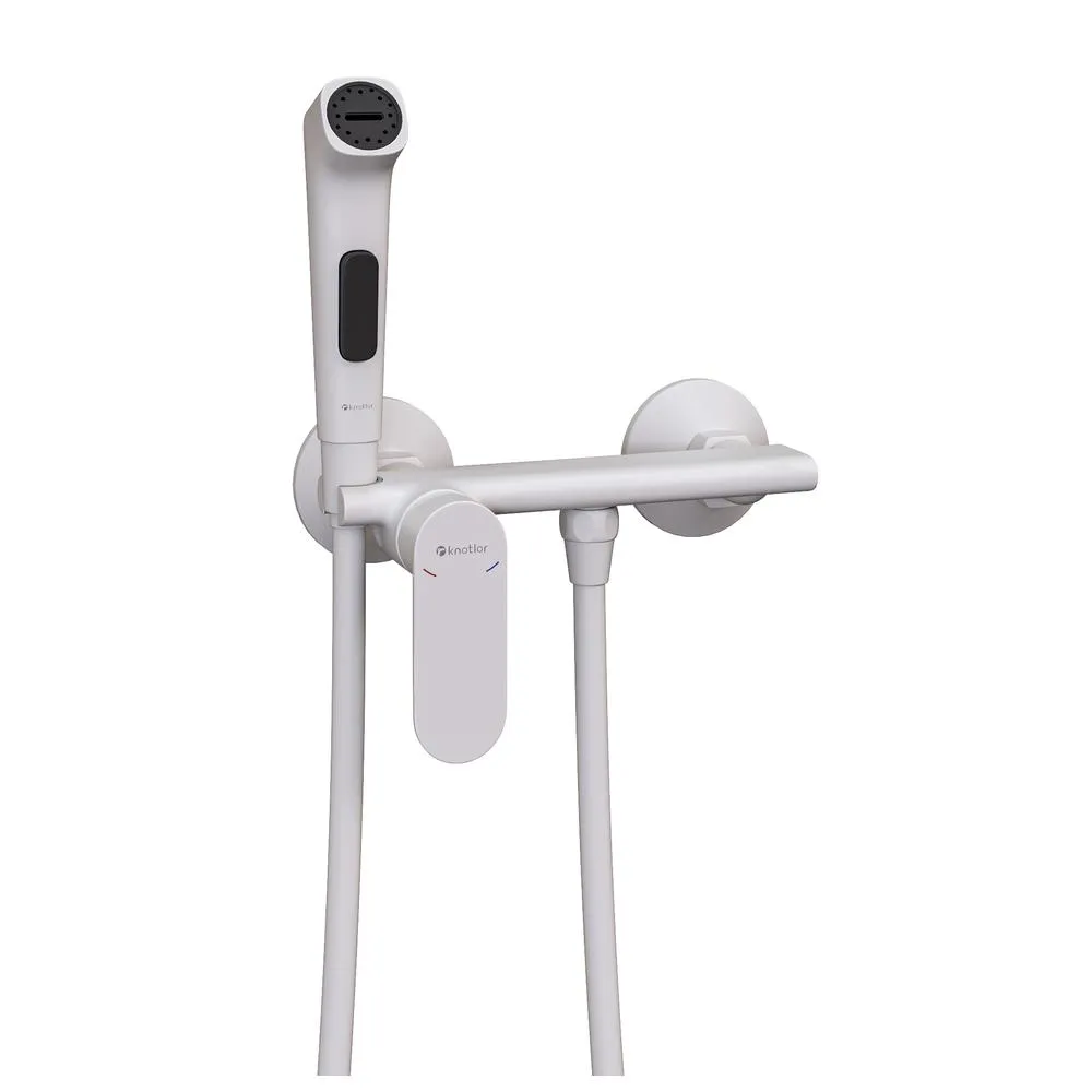 Гигиенический душ со смесителем Knotlor FHS01S0WY, белый