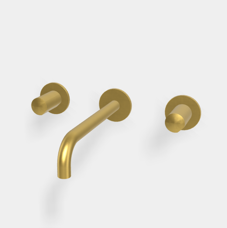 Смеситель для раковины Fima Carlo Frattini So, брашированное золото (F3191L/5OS)