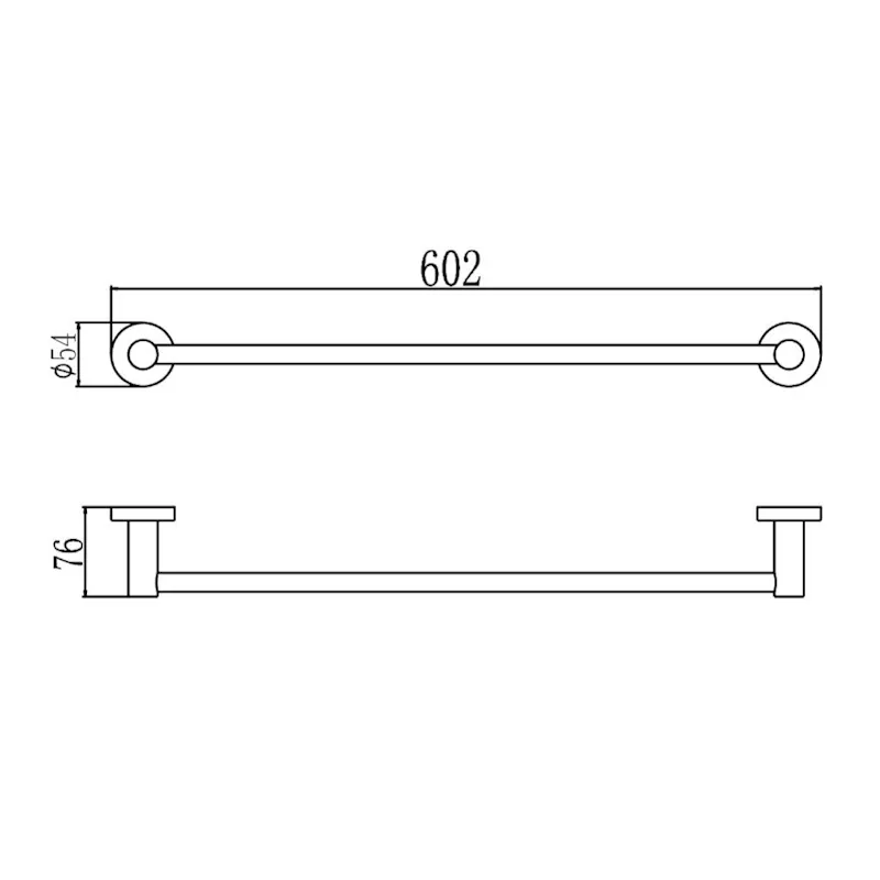 Держатель для полотенец прямой Savol S-005624C