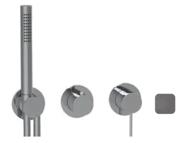 Смеситель для душа Almar 316 Stainless Steel, на 2/3 потребителя, Gun Metal Brushed PVD (E180142.GM)