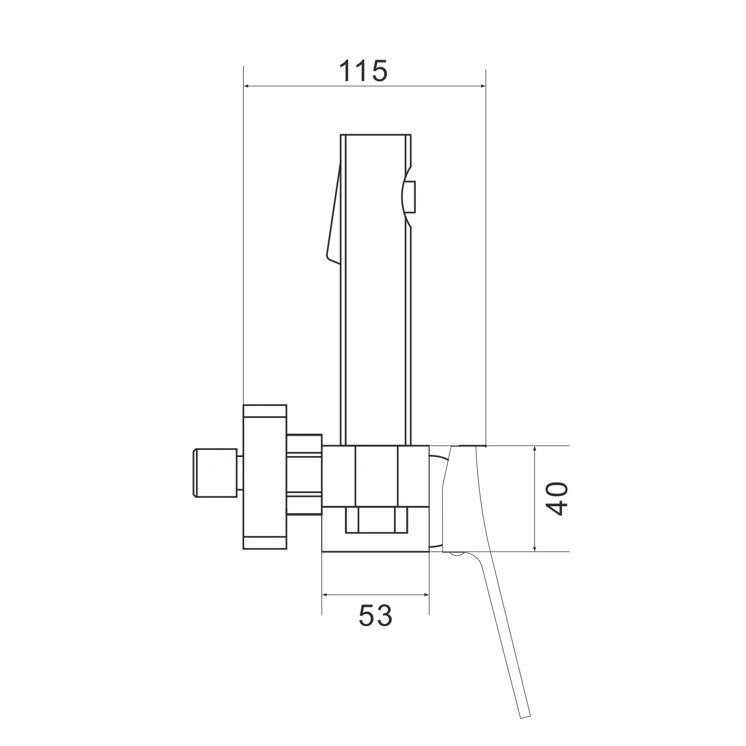 Гигиенический душ со смесителем Shevanik S4005G-1, золотой сатин