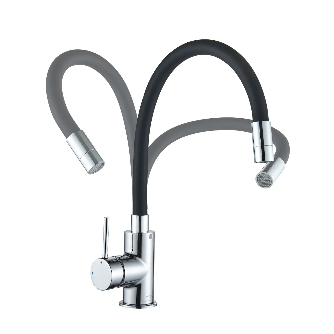 Смеситель для кухни с гибким изливом черный BRAVAT (F7800931CP-SW)