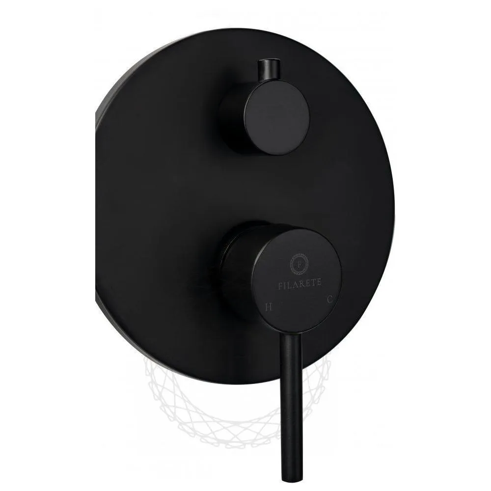 Душевая система встраиваемая FILARETE Roun FL1020BL, черный