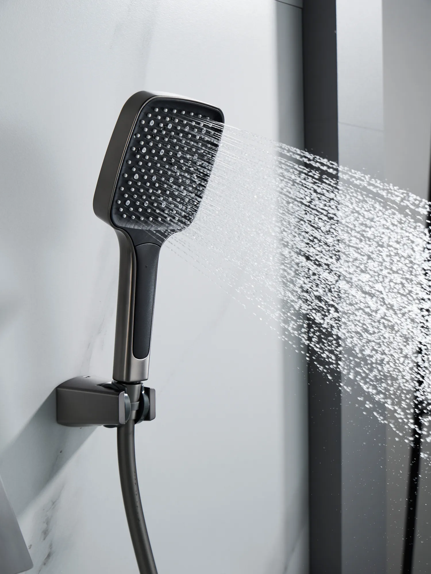 Смеситель для ванны Rose R2802T, оружейная сталь