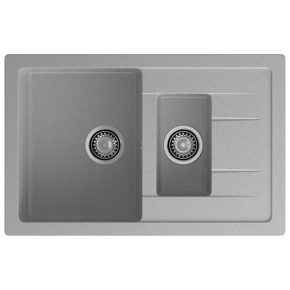 Кухонная мойка GranFest QUADRO 775KL, серый