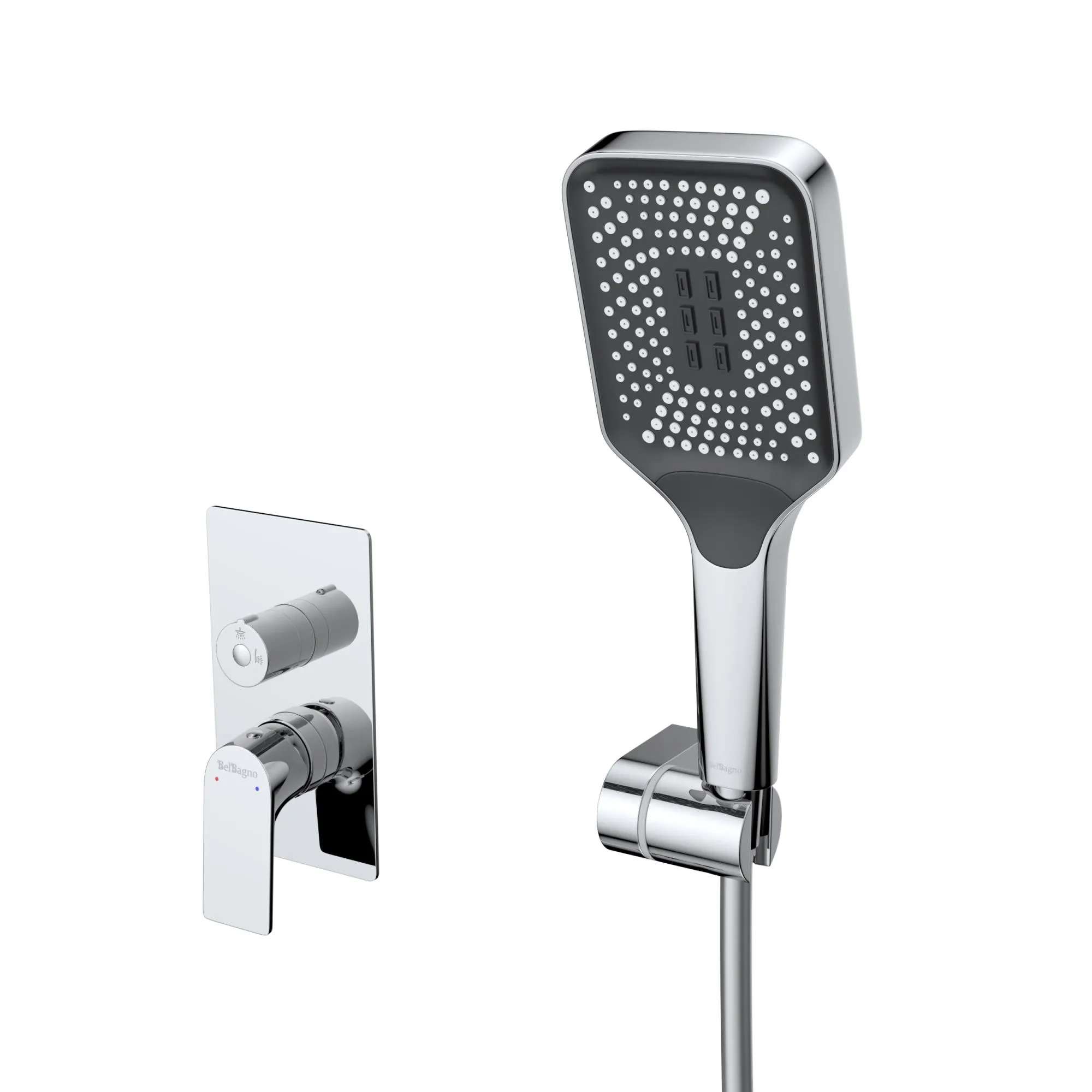 Смеситель для раковины BelBagno Due, хром (DUE-LVM-CRM-W0)