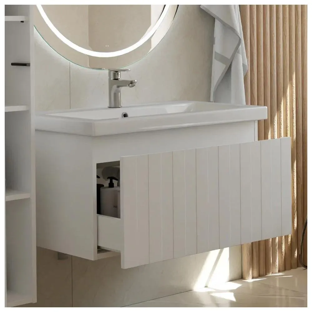 Тумба с раковиной напольная VIGO Finlay 333-com, 80 см