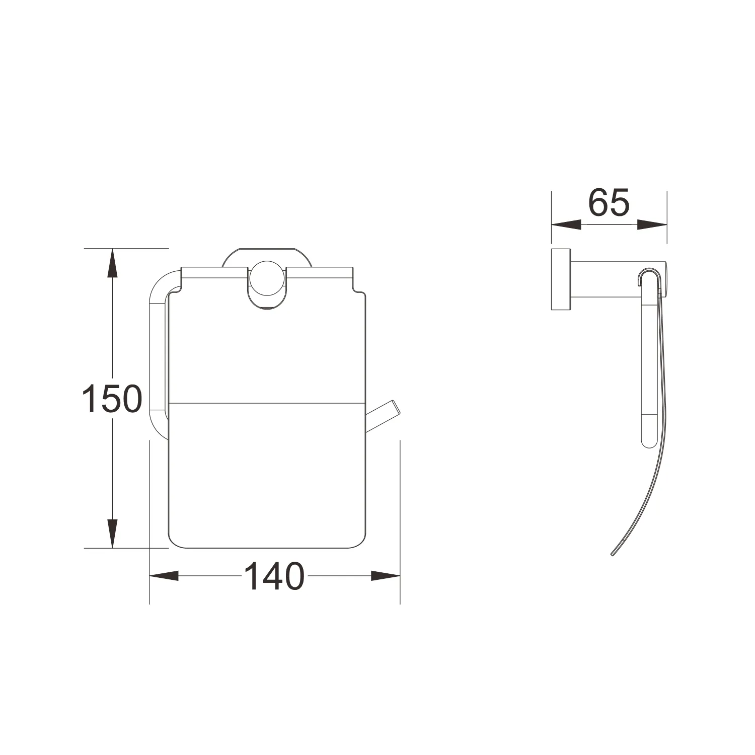 Держатель для туалетной бумаги Shevanik SG5105, хром