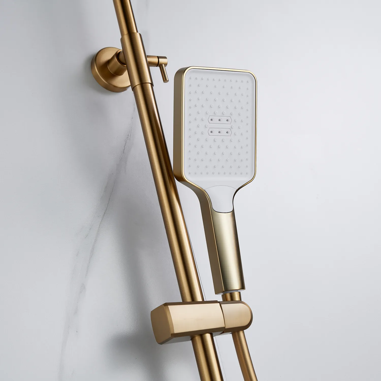 Душевая система Shevanik S4436G, золотой сатин