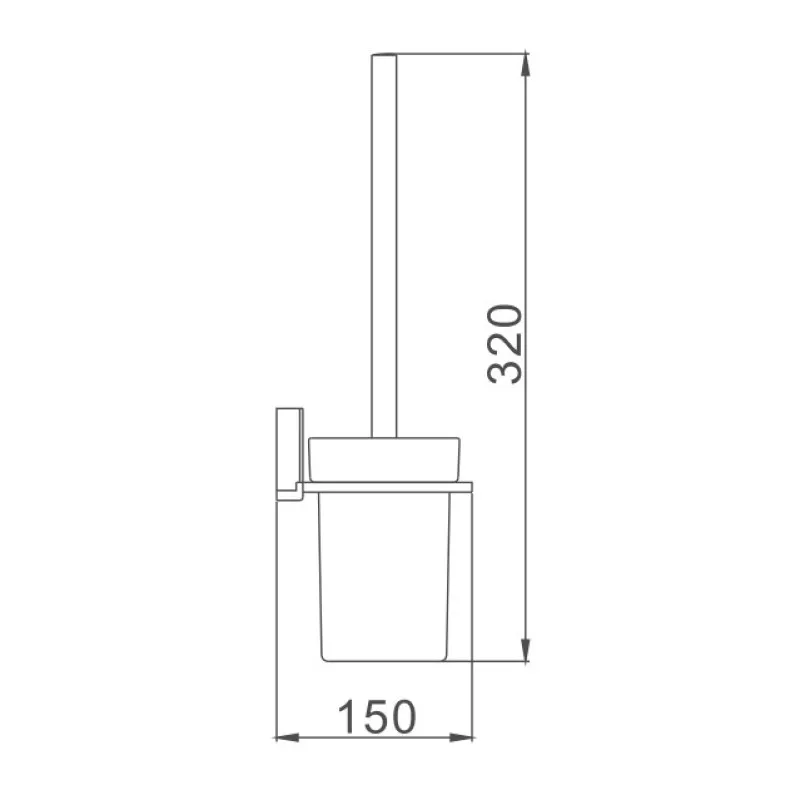 Ершик D-Lin D273330, хром