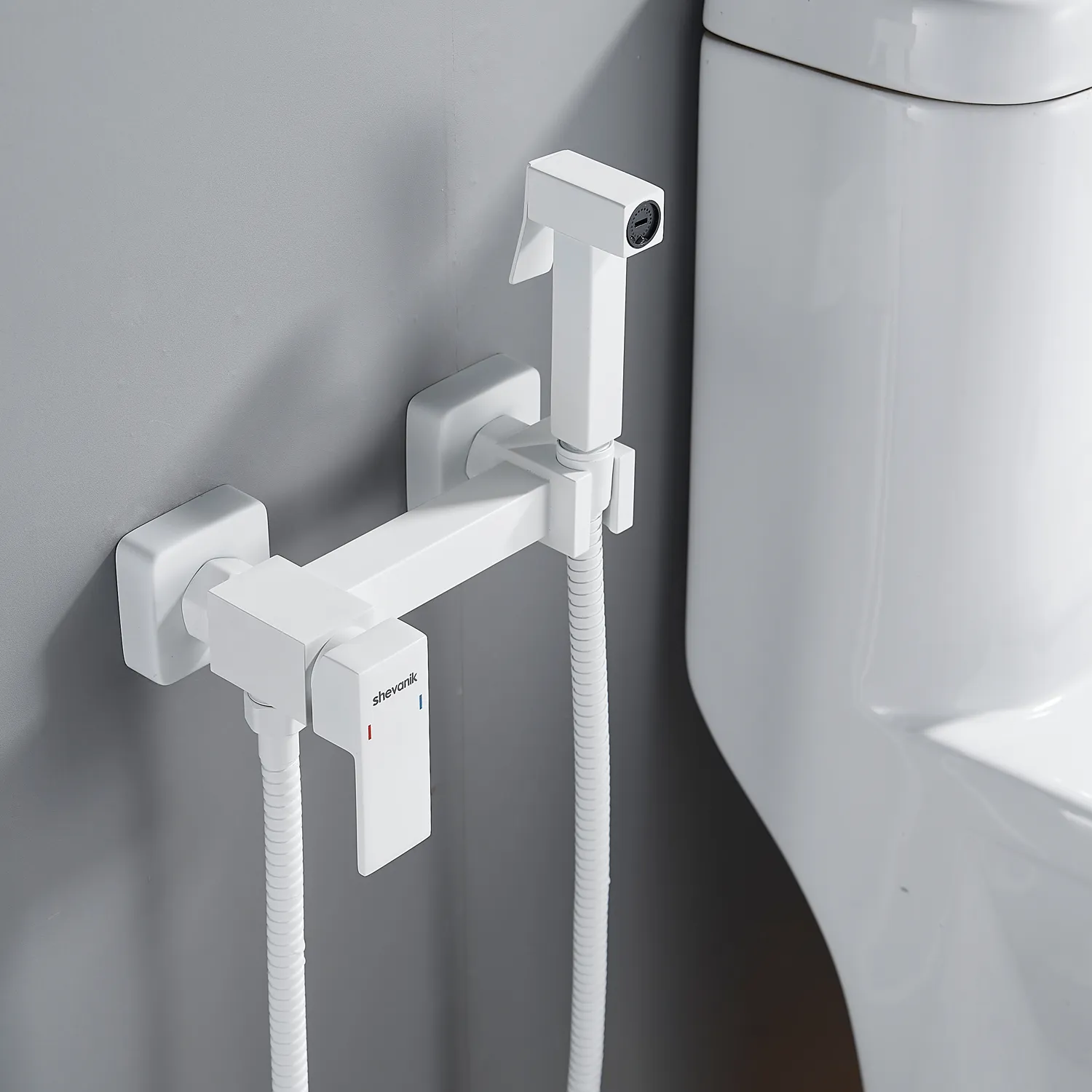 Гигиенический душ со смесителем Shevanik S137C, белый