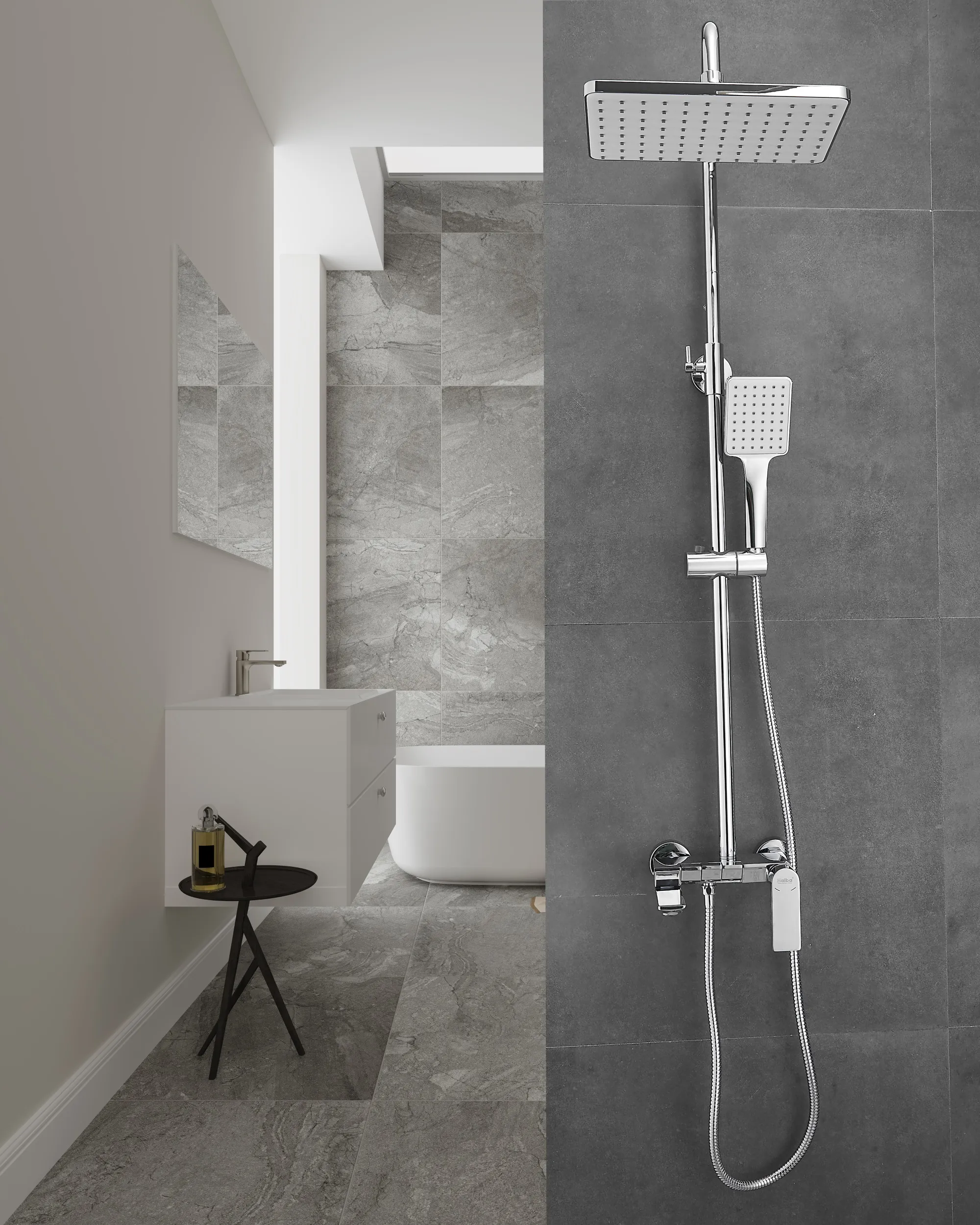 Душевая система Haiba HB24639, хром
